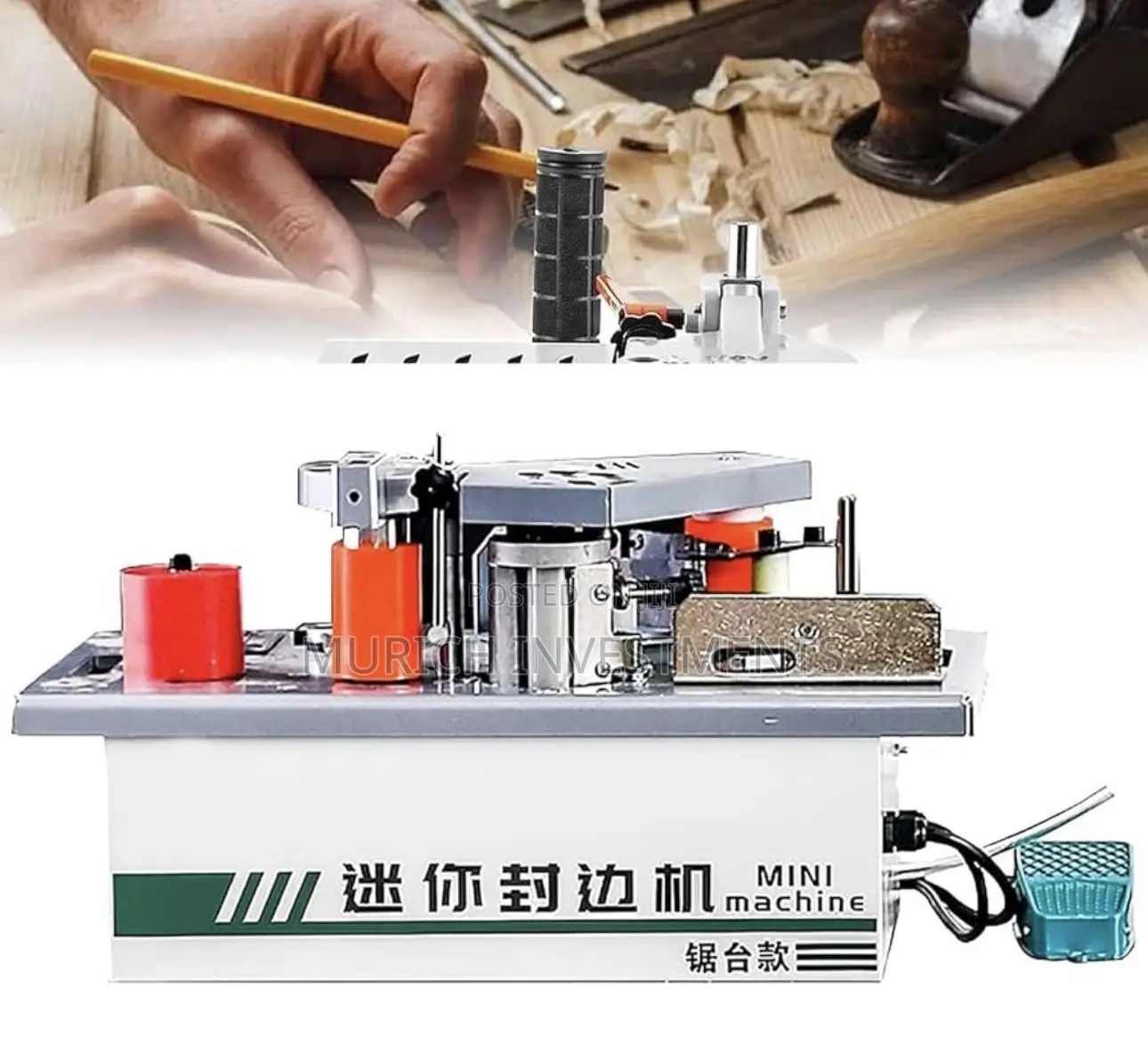 Compact Straight And Curve Woodworking Edge Banding Machine