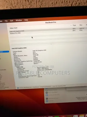 Laptop Apple MacBook Pro 2017 16GB Intel Core i7 SSD 500GB