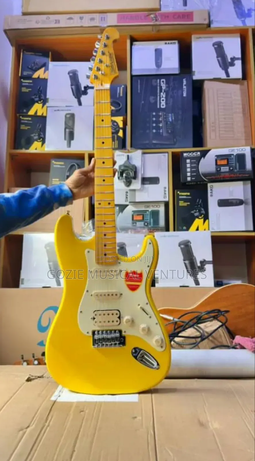 Bullfighter Yellow Colour Electric Guitar 6 Strings