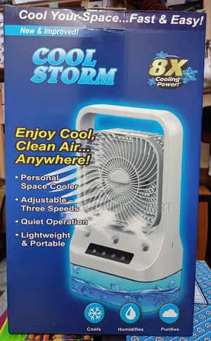 8x Air Cool Storm Fan With Humidifier