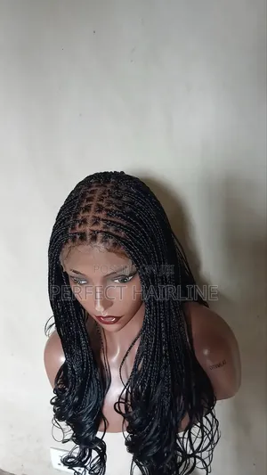 French Curl Knotless Braided Wig