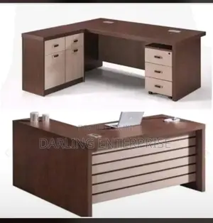 L-Shaped Executive Office Desk