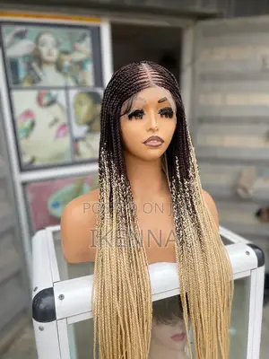Long Braided Wig With a Full Frontal