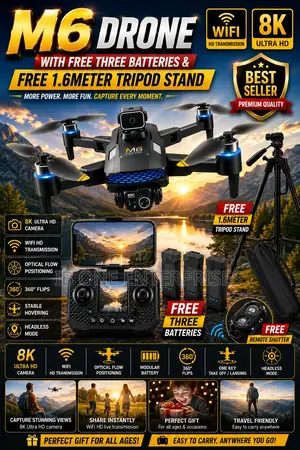 Get the Most Out of Every Flight M6 Drone With 3 Free Bonus Batteries!