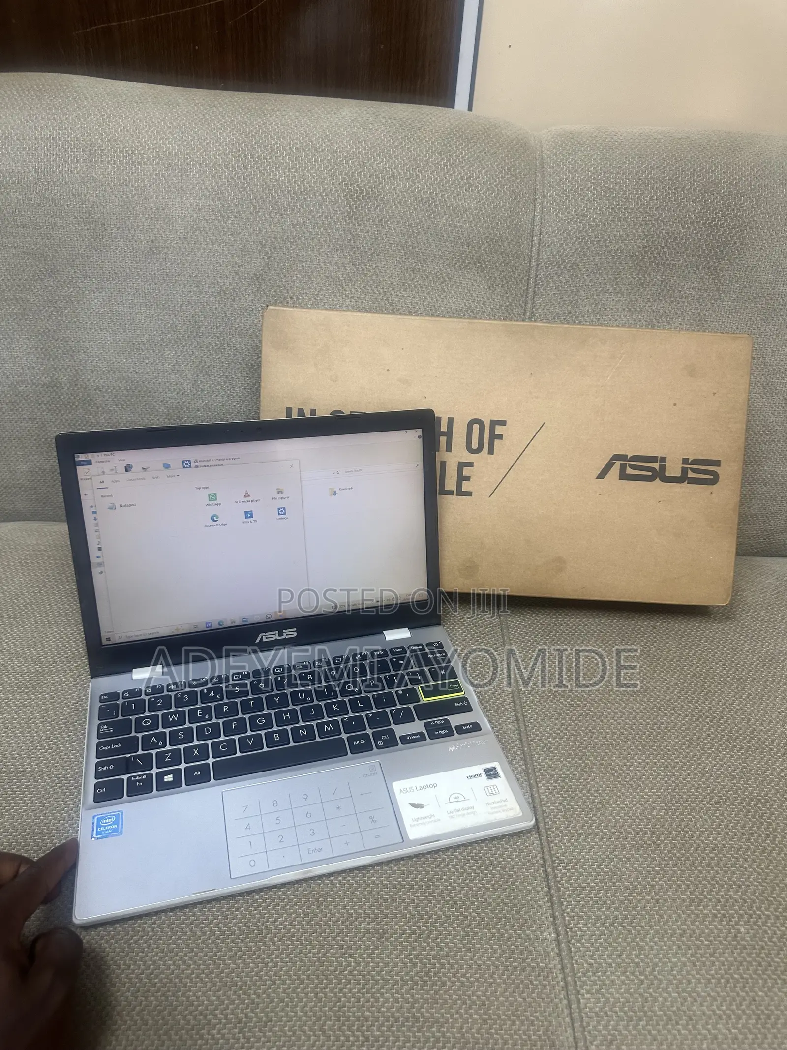 Laptop Asus 4GB Intel Celeron HDD 128GB