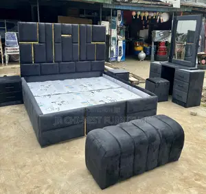 Full 6 by 6 Upholstery Wooden HDF Bedframe of Approved Quality