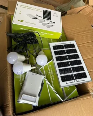 Solar Panel With Power Bank and Light.