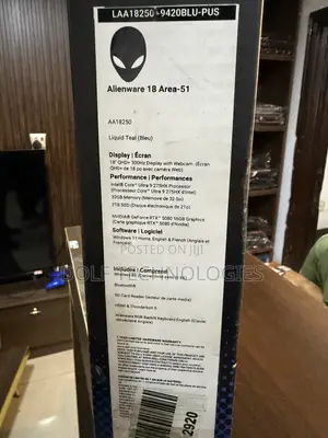 New Laptop Alienware X16 R2 16GB Intel Core Ultra 7 SSD 1T