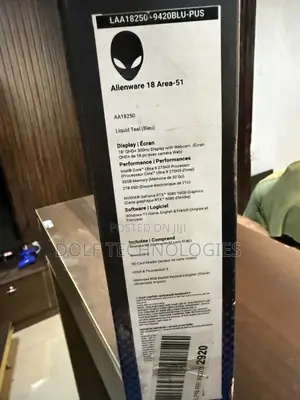 New Laptop Alienware X16 R2 16GB Intel Core Ultra 7 SSD 1T