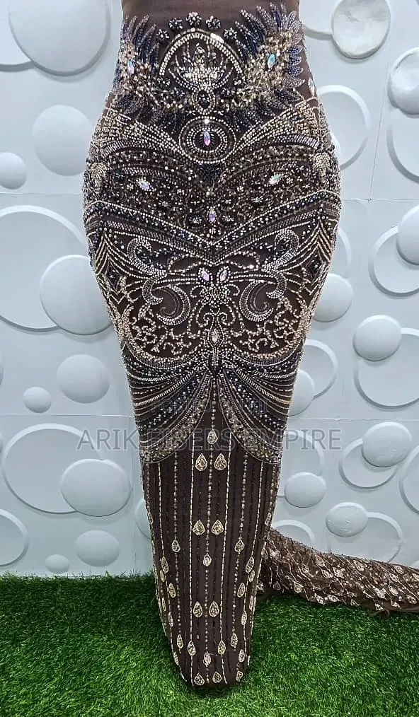 Embroidered Beaded Lace