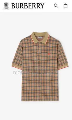 Burberry Collar Neck Polo T-Shirt