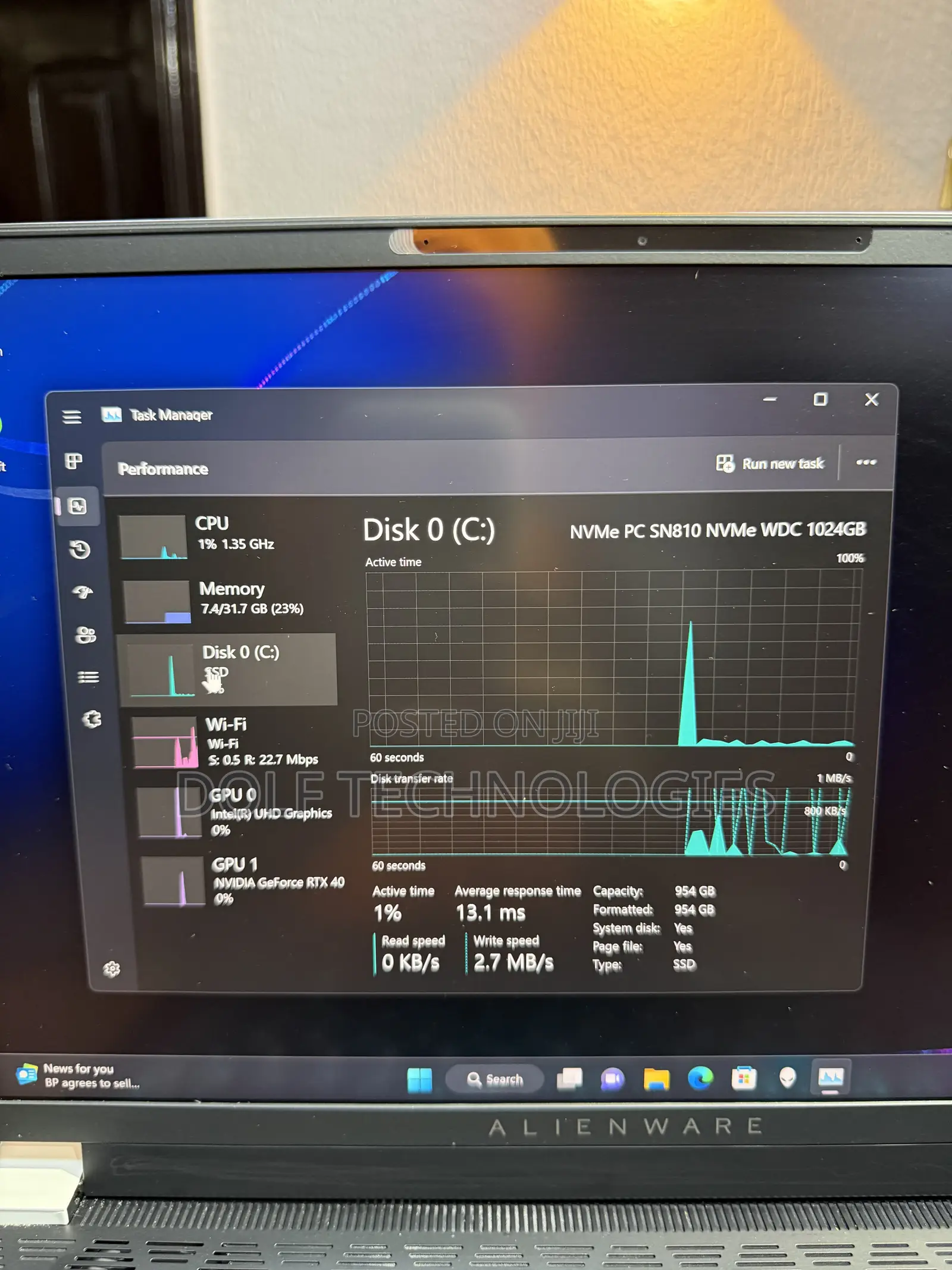 Laptop Alienware X14 32GB Intel Core i7 SSD 1T