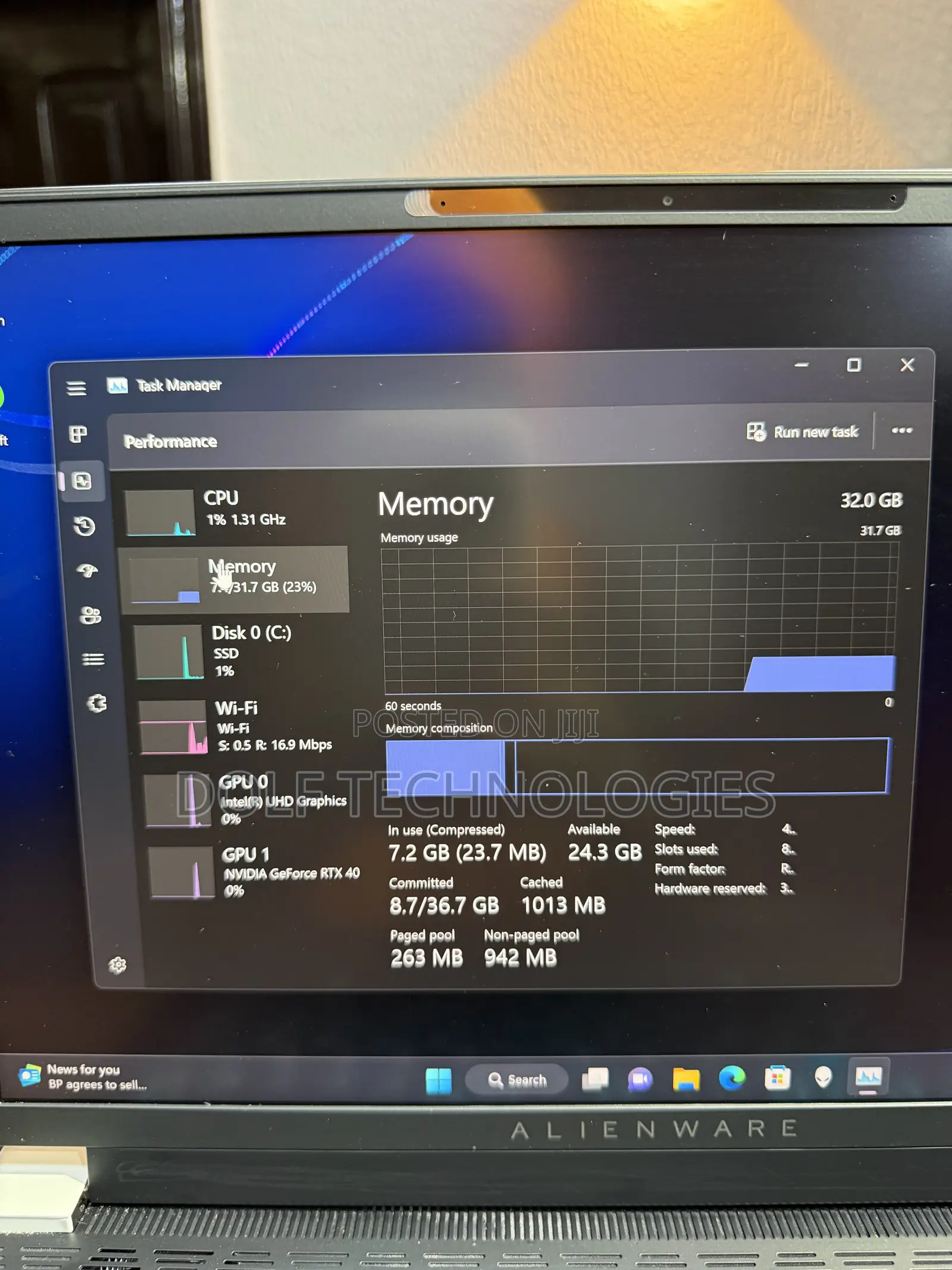 Laptop Alienware X14 32GB Intel Core i7 SSD 1T
