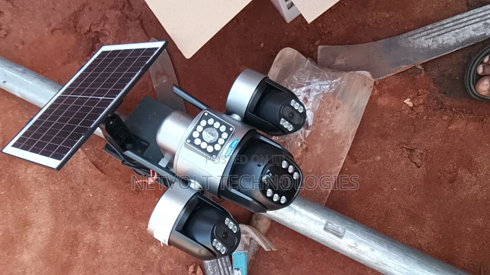 Triple Lens Solar-Powered CCTV Camera Available