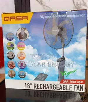 Qasa Rechargeable Fan 18"