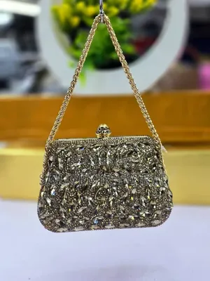 Luxury Crystal Evening Clutch Bag 