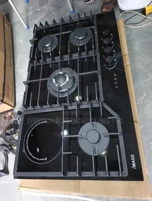 Original Image Inbuilt 4+1 Gas Digital Electric With Timer 5 Burners