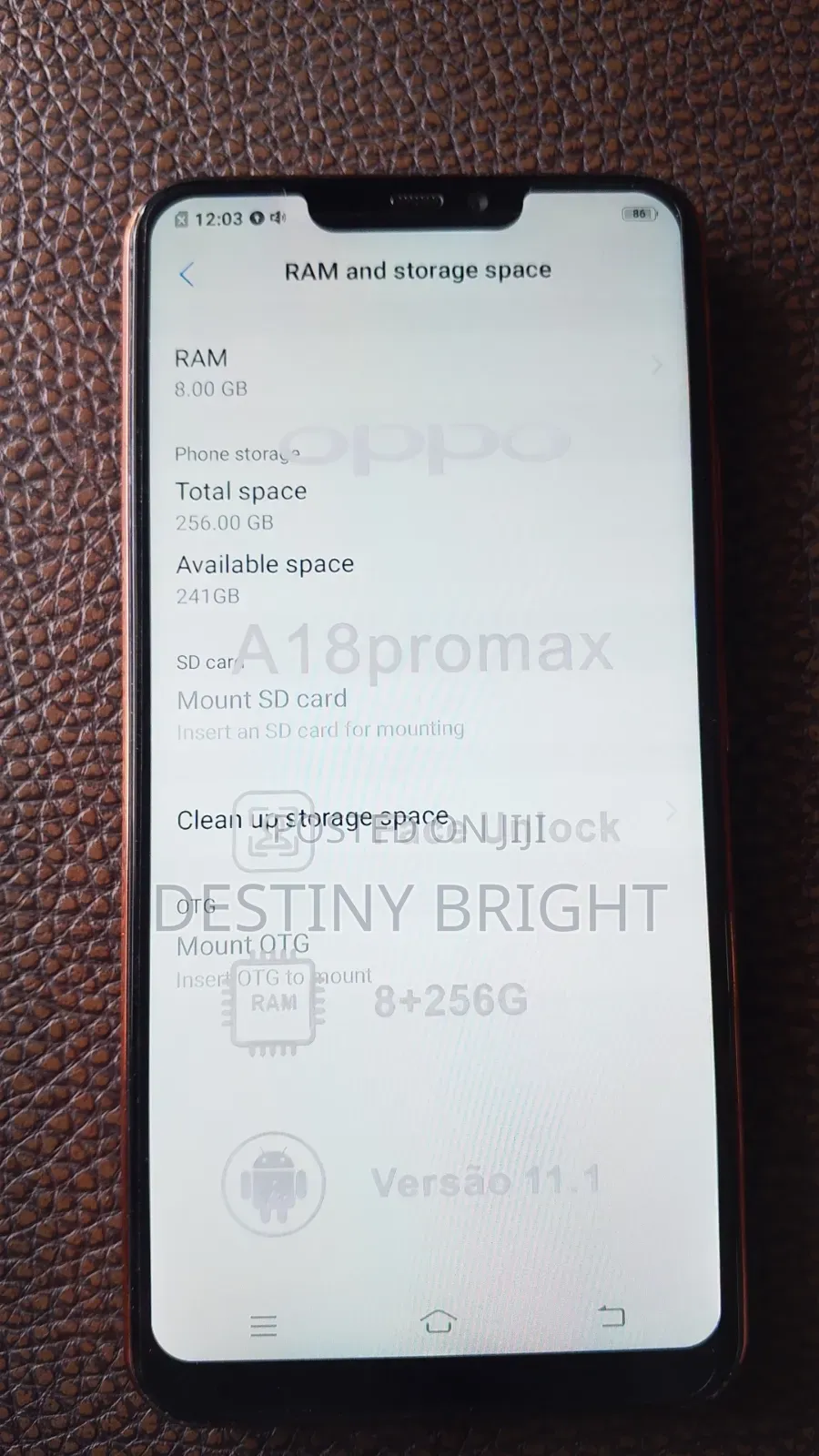 Oppo A18 128 GB Black