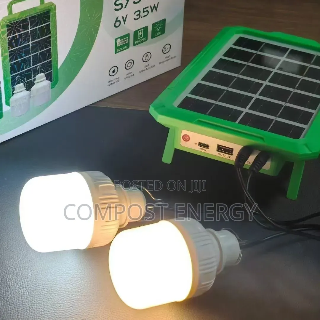 Double 3000mah Lithium Battery Rechargeable 50w Led Bulb With Panel