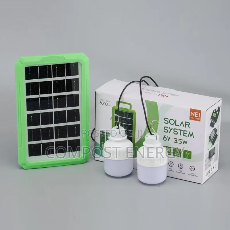 Double 3000mah Lithium Battery Rechargeable 50w Led Bulb With Panel