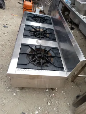 3-Burner Industrial Gas Cooking Range