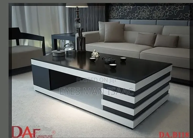 New Black and White Center Table