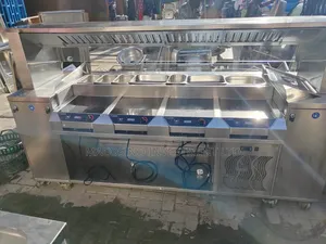 Foreign Commercial Stainless Steel Mobile Cooking Station