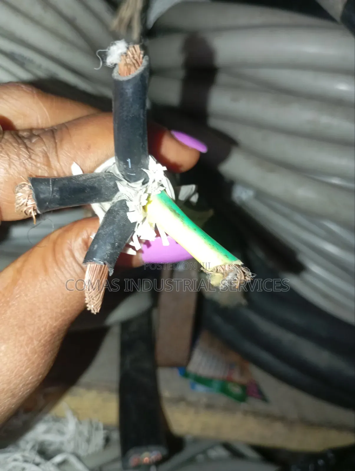 10mm 4 Core Flexible Copper Cable -Heavy Duty Industrial Flex Wire