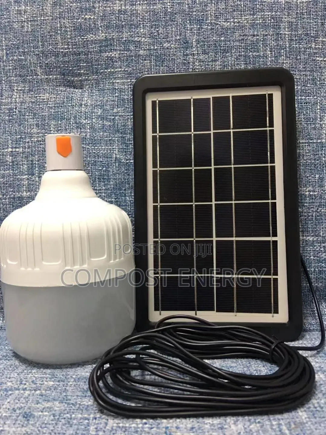 100w Rechargeable Led Bulb With Panel and Charger