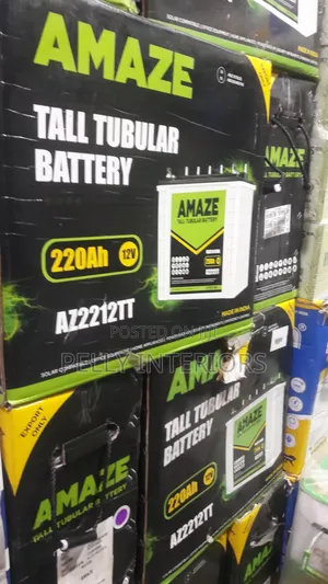 Amaze Tubular Battery 220arms 12v