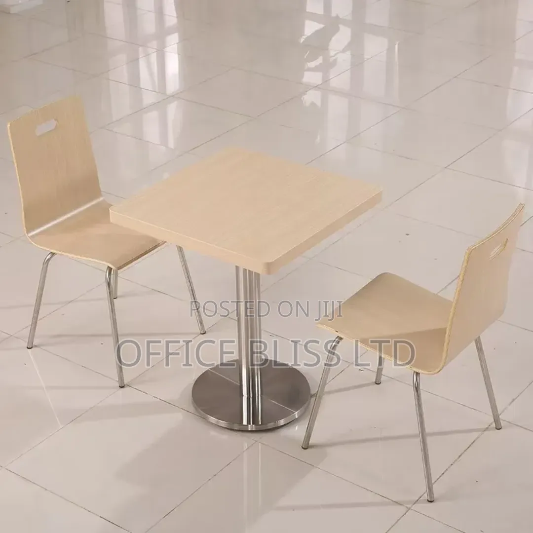 Square 60cm X 60cm Resturant Cafe Table 2 Chairs