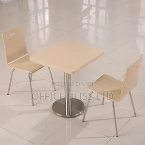 Square 60cm X 60cm Resturant Cafe Table 2 Chairs