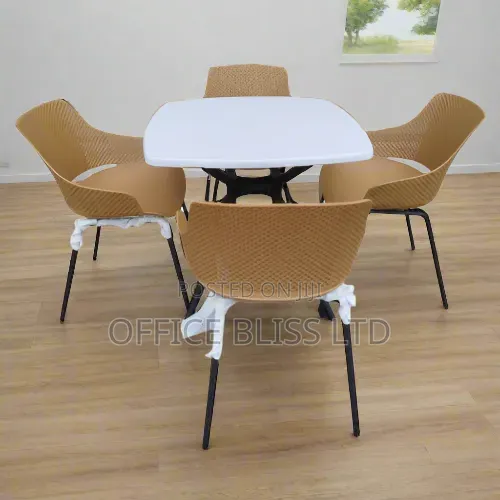 Restaurant 4-Seater Dining Set With Square Table