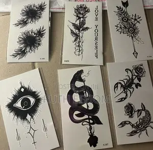 Tattoo Stickers, Jewelries, and Cloths