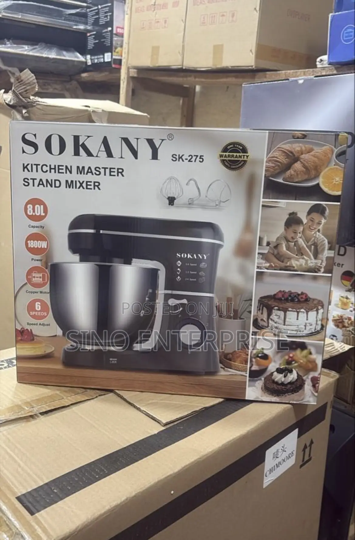 Sokany Stand Mixer With 8.0l Capacity