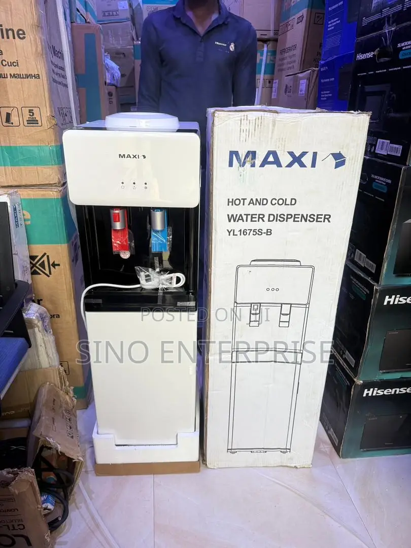 Maxi Water Dispenser With Bottom Fridge (1675s-B) 2-Faucets