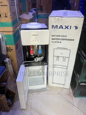 Maxi Water Dispenser With Bottom Fridge (1675s-B) 2-Faucets