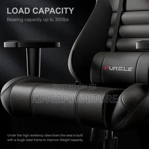 Adjustable Work Gaming Chair Black