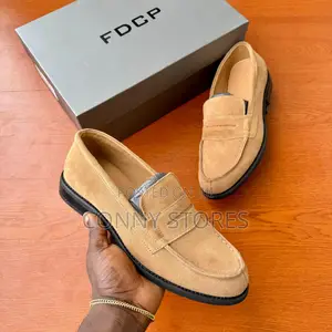 180 Boxcalf Apricot Suede Penny Loafer Now Available in Store 