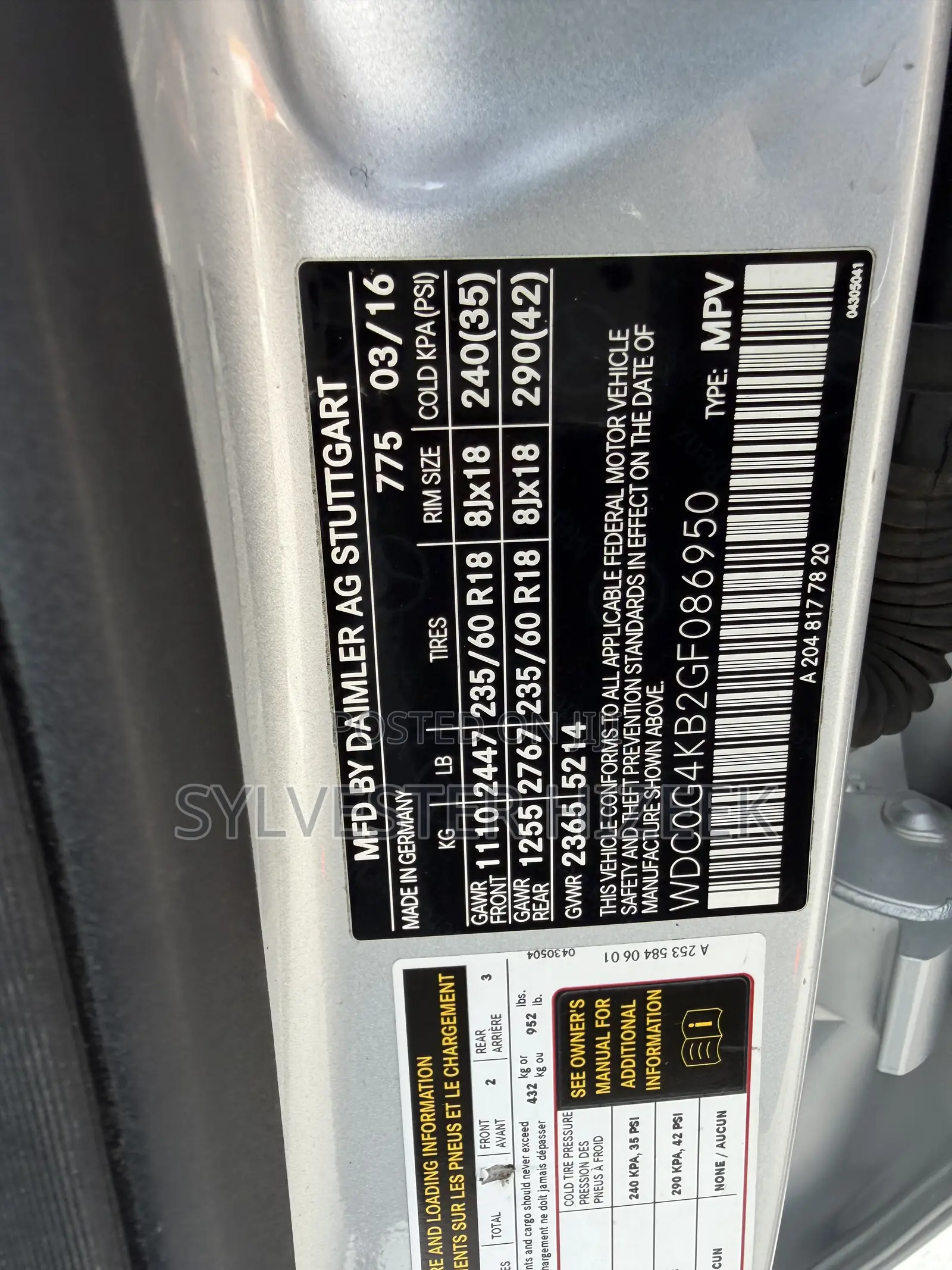Mercedes-Benz GLC-Class 2016 Silver