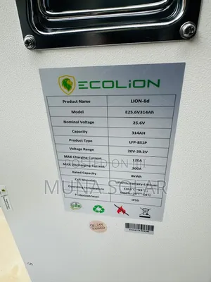 8kwh 24v Ecolion Solar Lithium Battery