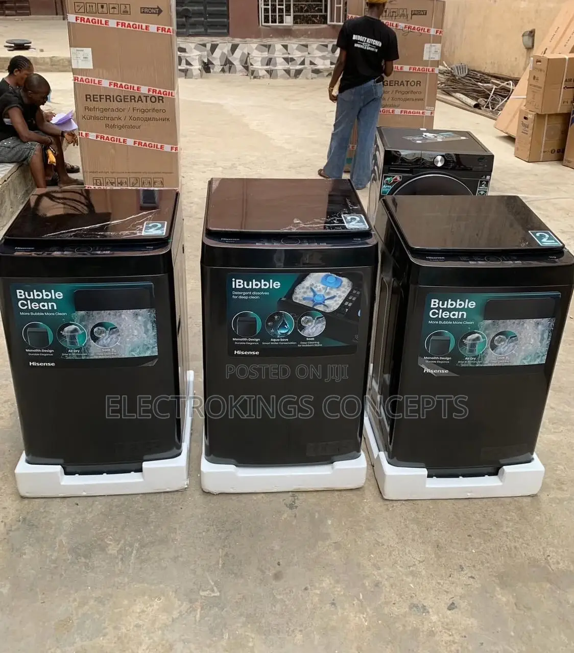 Hisense Wash and Spin Top Load Automatic Washing Machine.