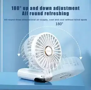 Foldable Mini Hand Fan With Digital Display