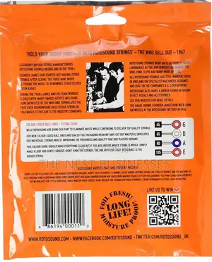 Electric Guitar Bass Strings