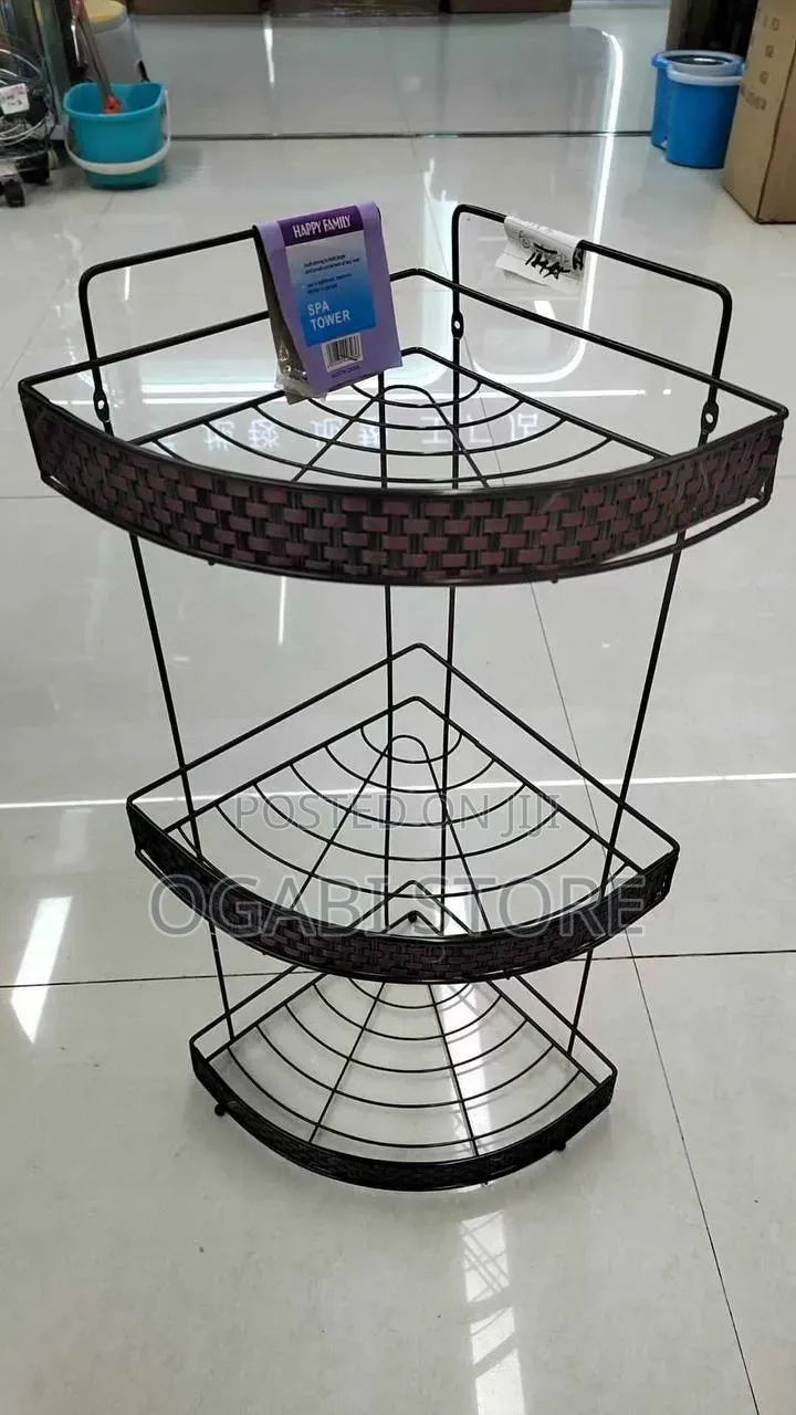 3-Tier Bathroom/Kitchen Wall Shelf Rack