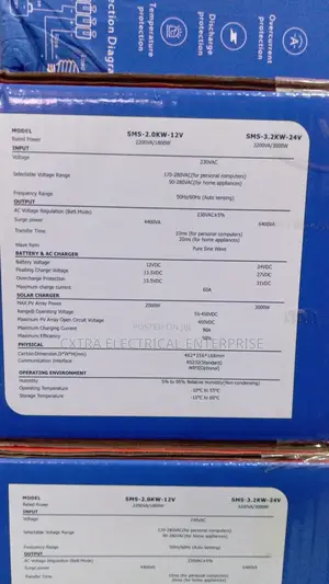 2kav 12v Inverter SMS Hybrid
