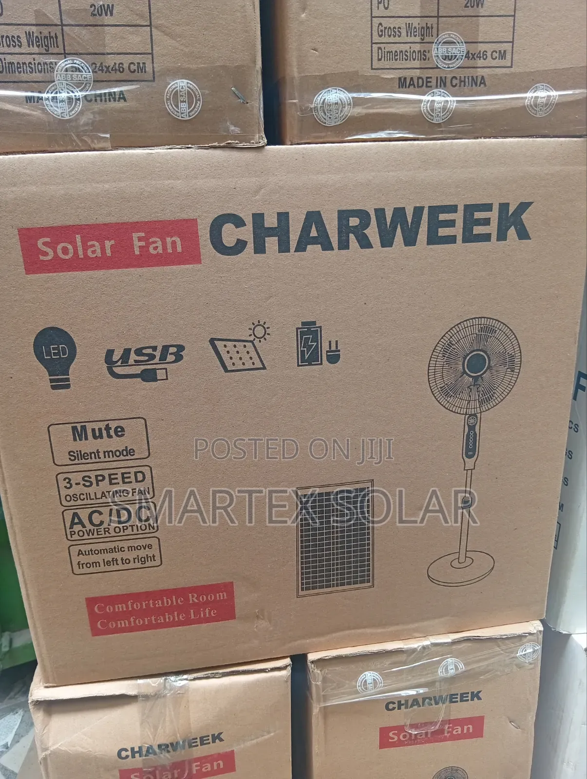 16 Inches Solar Rechargeable Fan