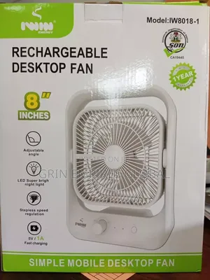 8"Iwin Rechargeable Ac/Dctable Fan