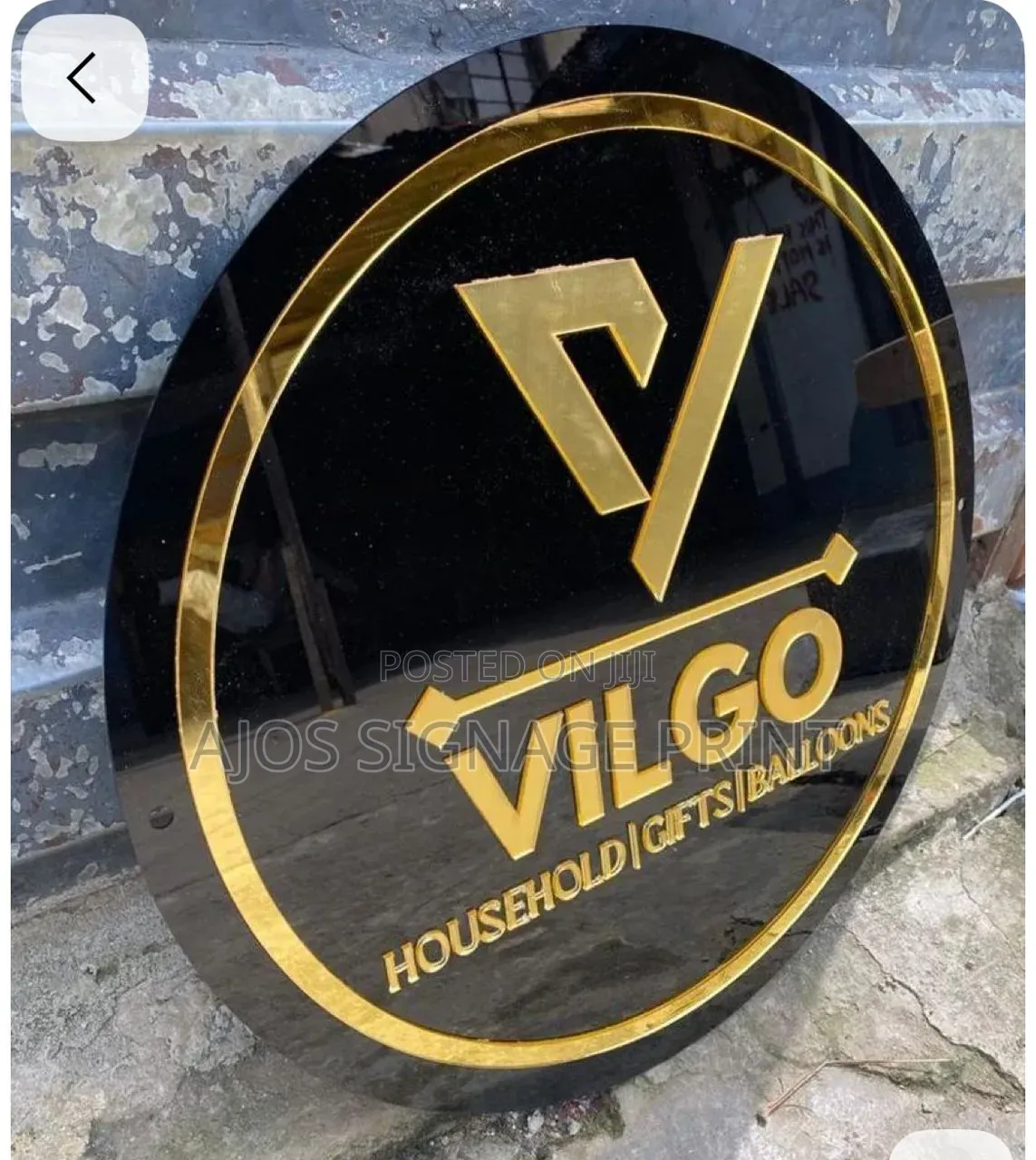 Indoors Logo Signage