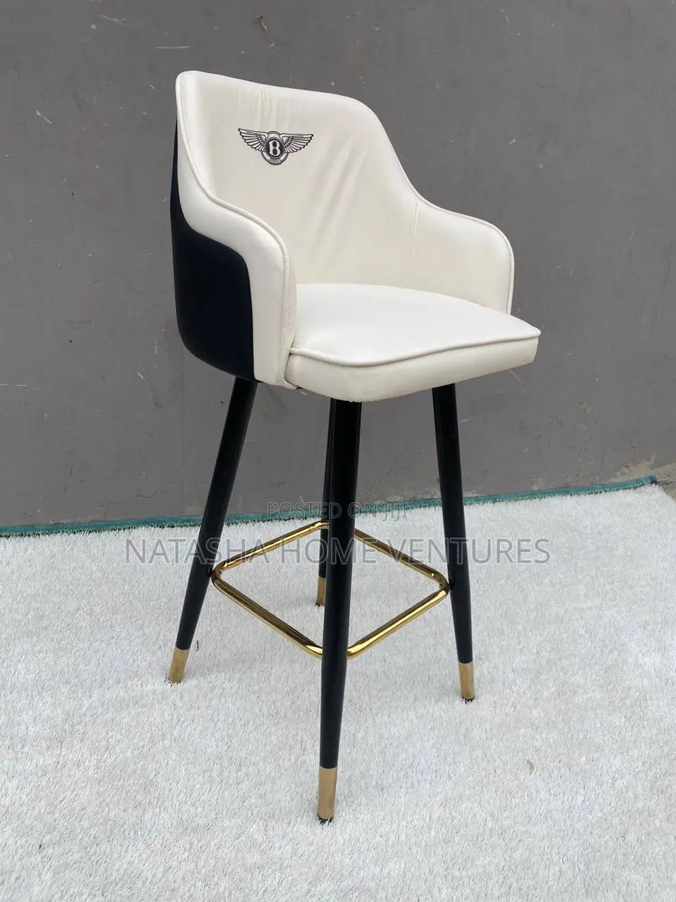 Bentley-Logo Luxury Bar Stool